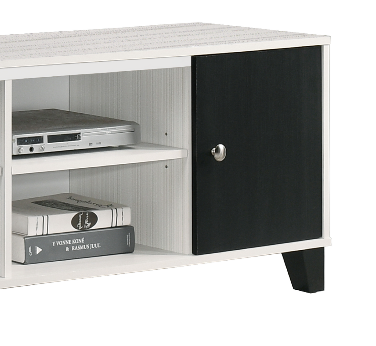 Crisp White TV Stand