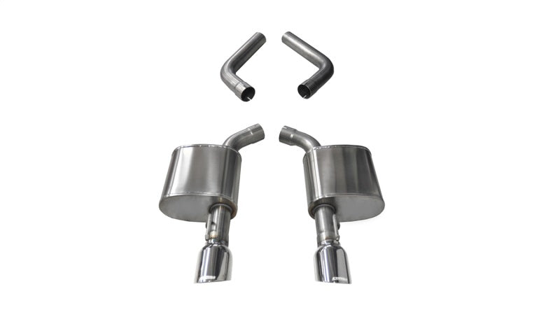 Corsa 15-19 Dodge Charger 6.4L/17-19 Dodge Charger 5.7L Polished Sport AxleBack Exhaust w/4.5in Tips 21019