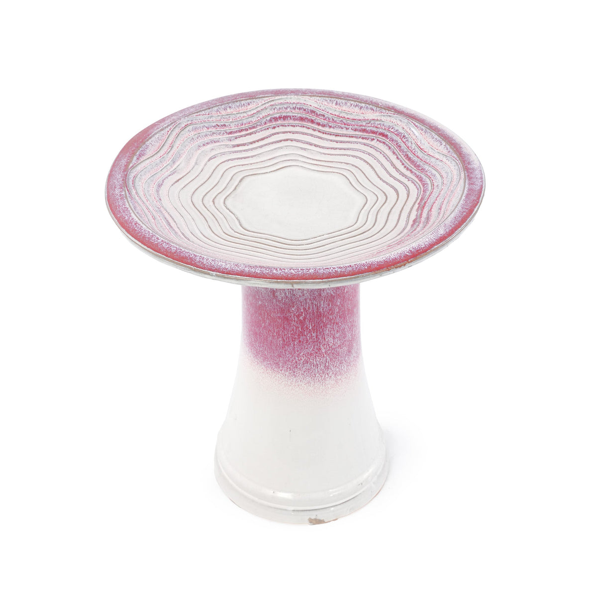 Handmade Glazed Ceramic Bird Bath