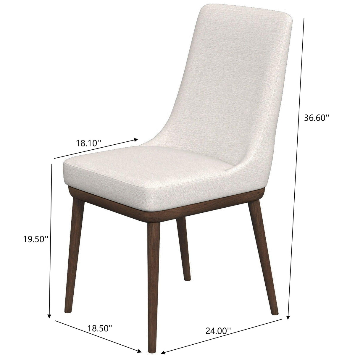 Kate Mid-Century Modern Dining Chair (Set of 2)
