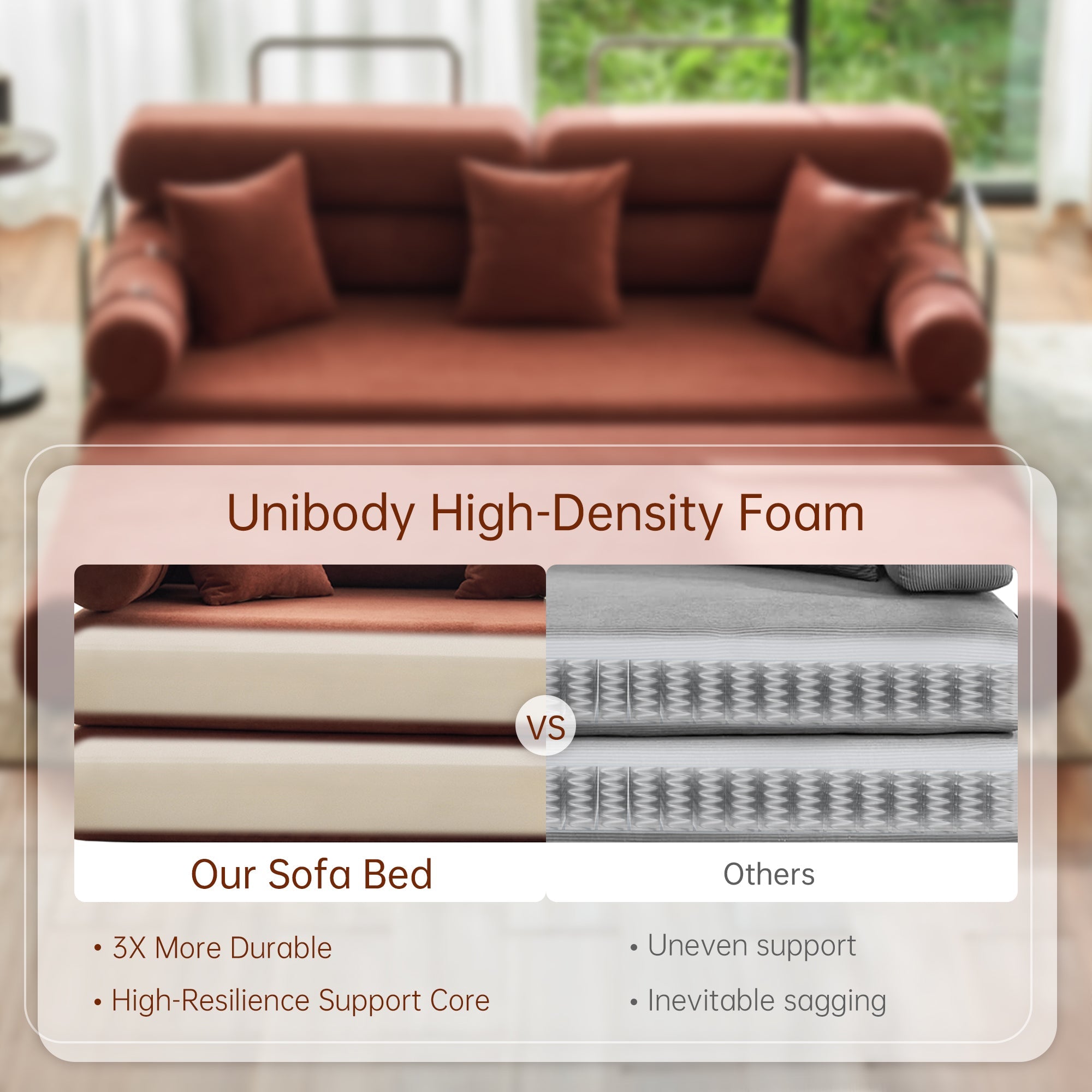 Convertible L-Shaped Sectional Sofa Bed