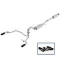 Ford Racing 15-18 F-150 5.0L Cat-Back Touring Exhaust System - Rear Exit Black Chrome Tips M-5200-F1550DTBA