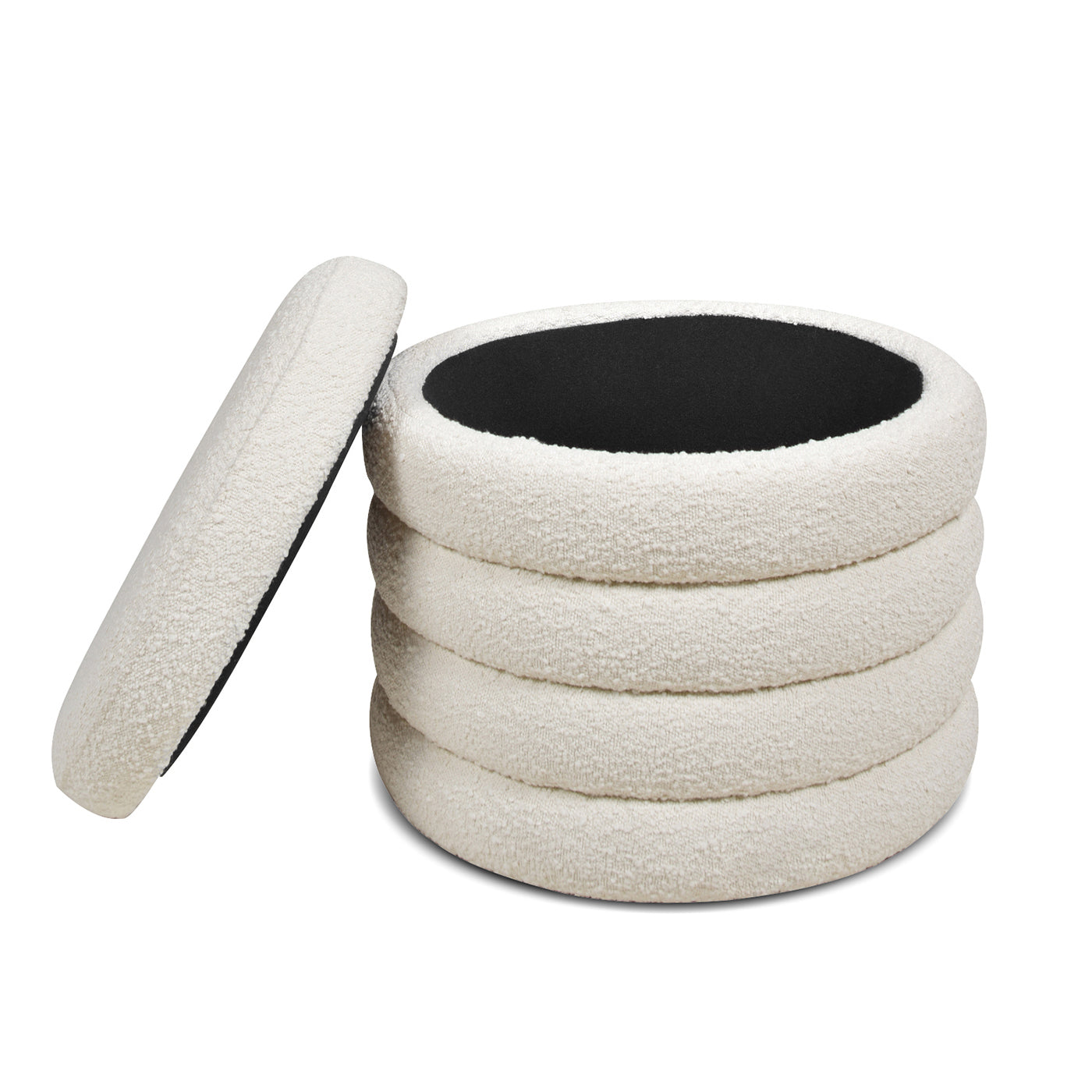 Fuji 19" Oversized Round Storage Ottoman