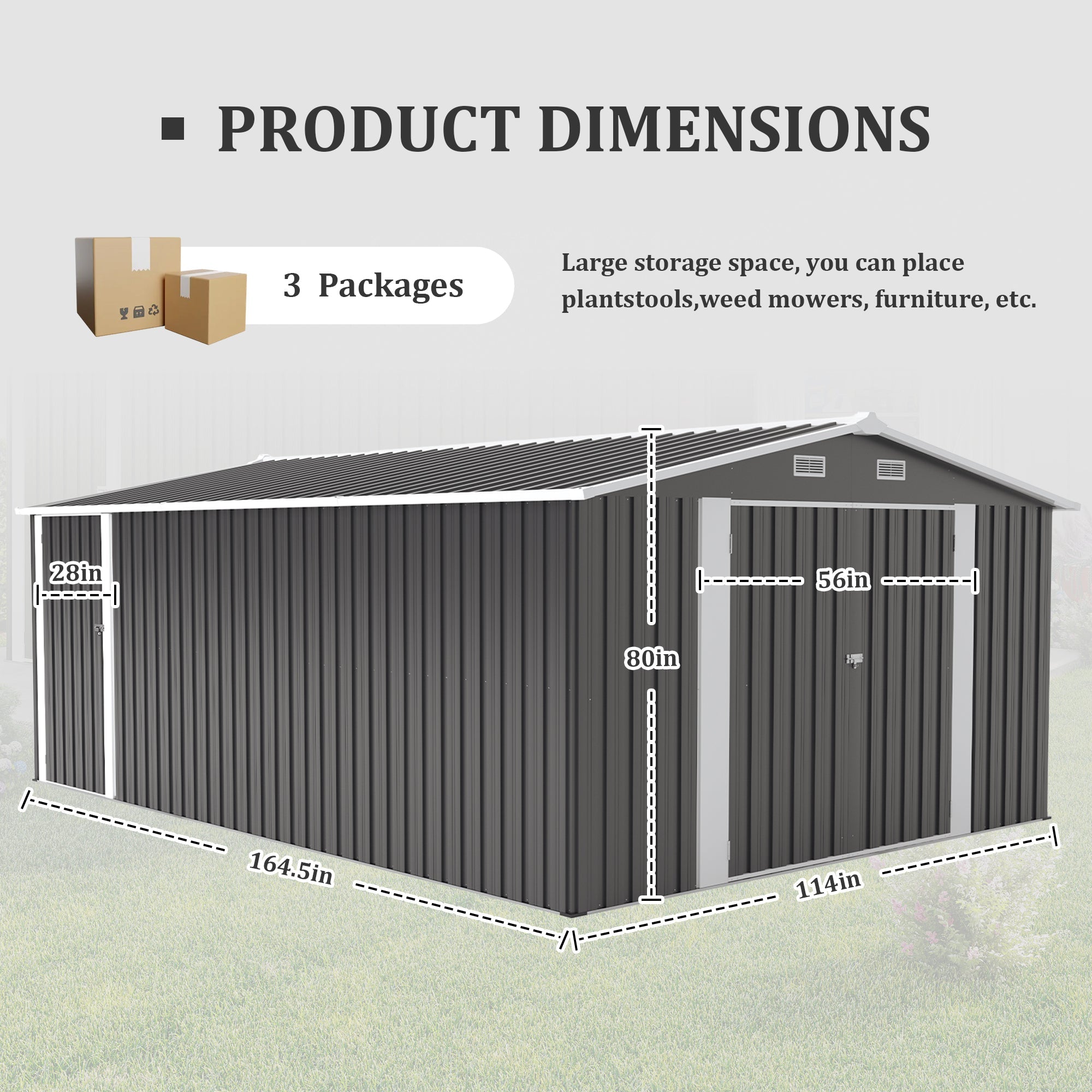 Campcraft Outdoor Storage Shed 10×14 FT