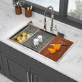 Topmount Drop-In Kitchen Sink - 33"x22" Double Bowl