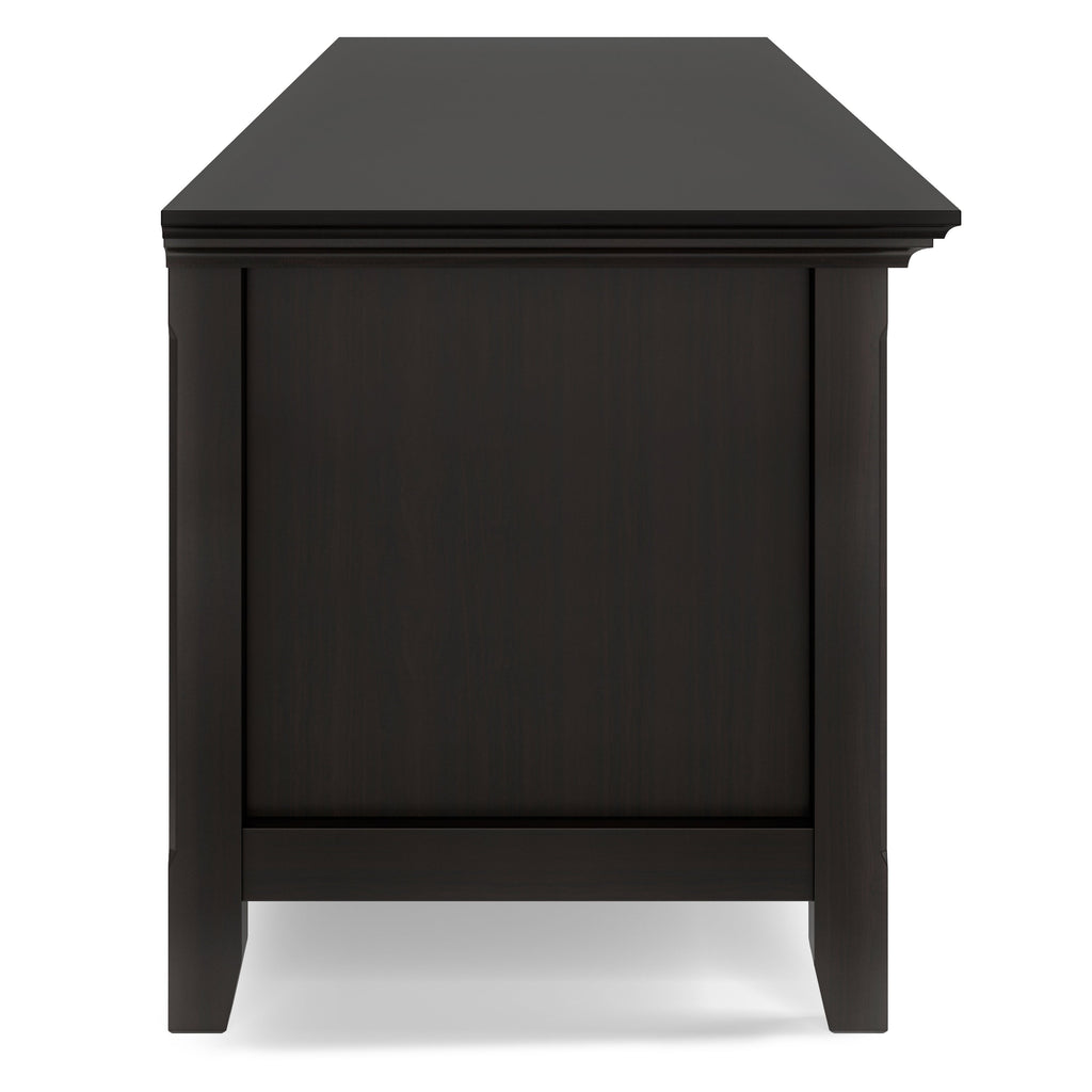 Amherst 72 Inch Wide Solid Wood Low TV Stand in Hickory