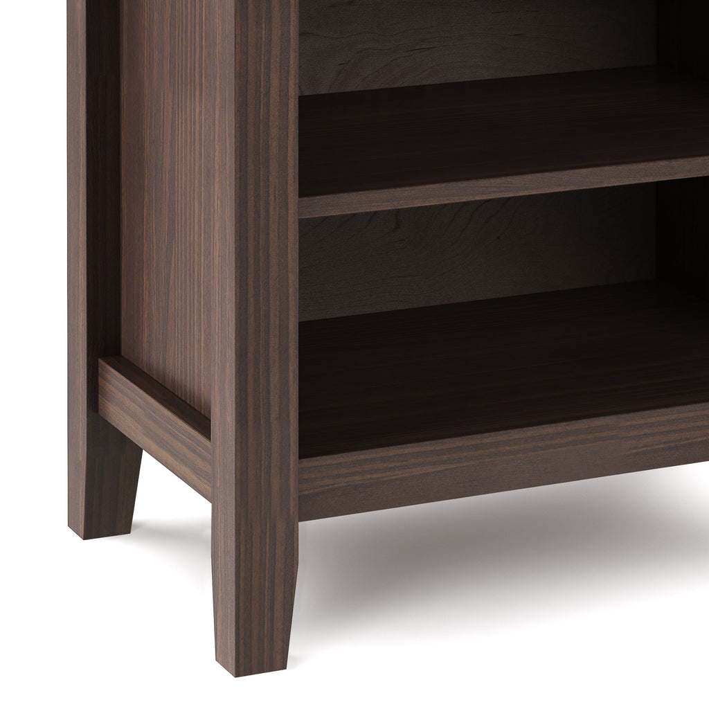 Artisan 24 Inch Wide Solid Wood Bedside Table in Warm