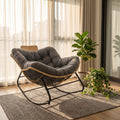 39.37" Papasan Rocking Chair - Outdoor Oversized Patio Egg Chair