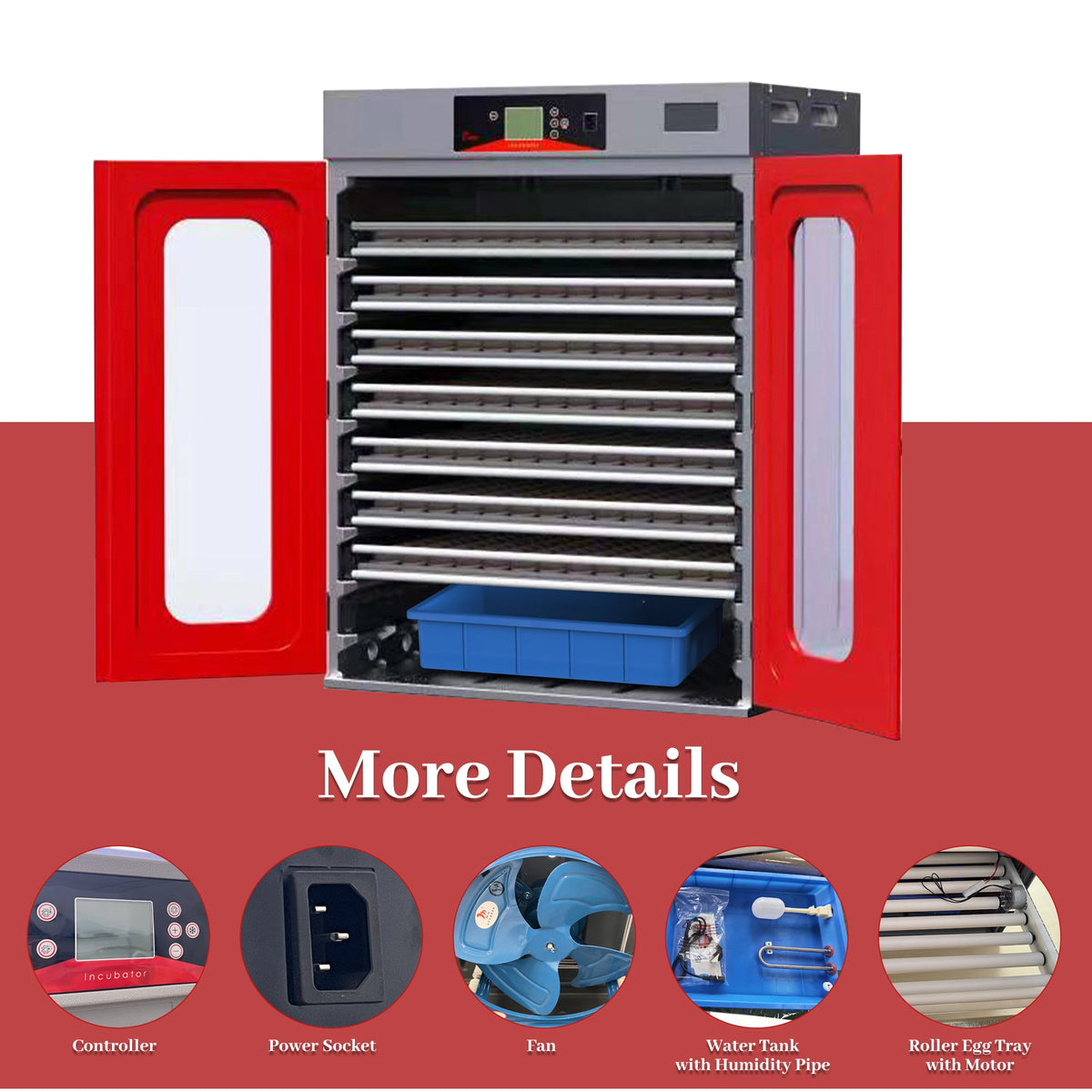 1000-Egg Commercial Cabinet Incubator