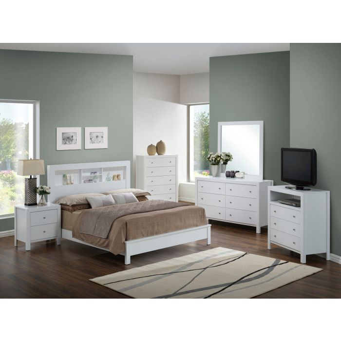 Elegant Transitional King-Sized Bed