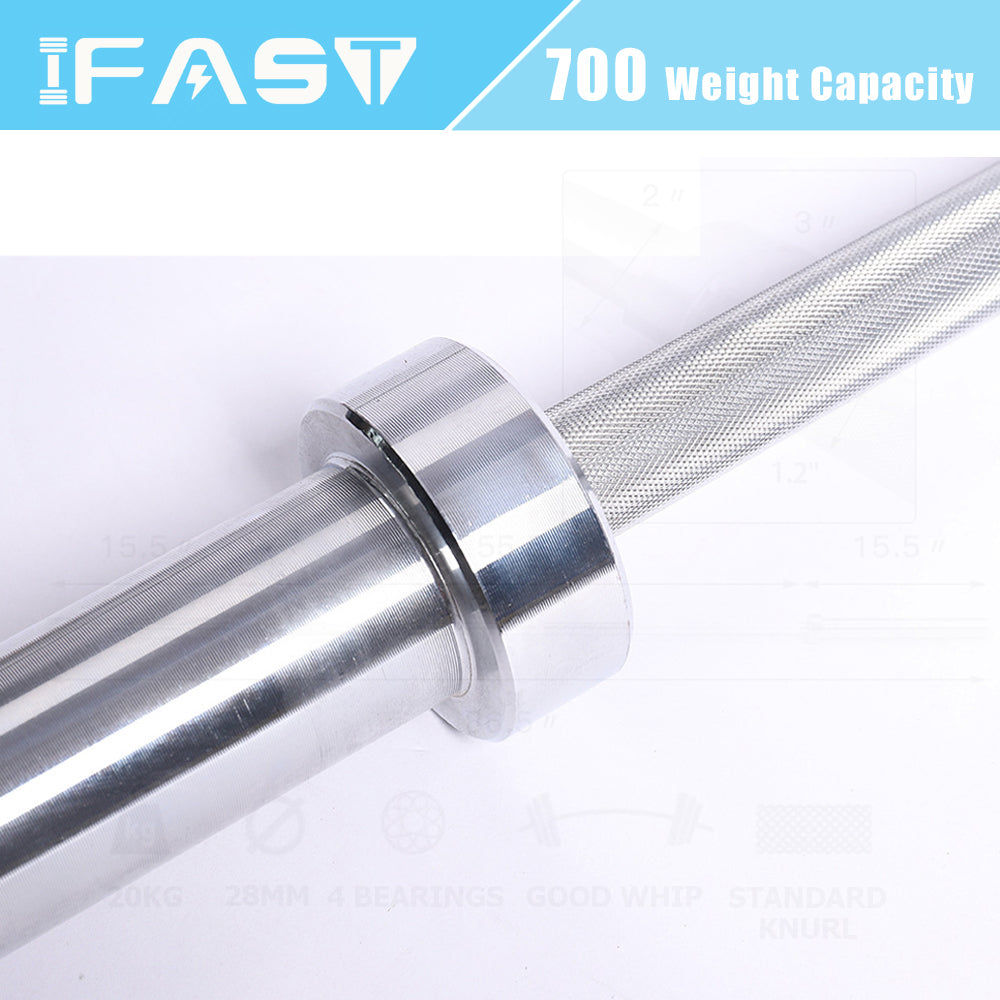 Solid Barbell Bar for 2" Olympic Plates