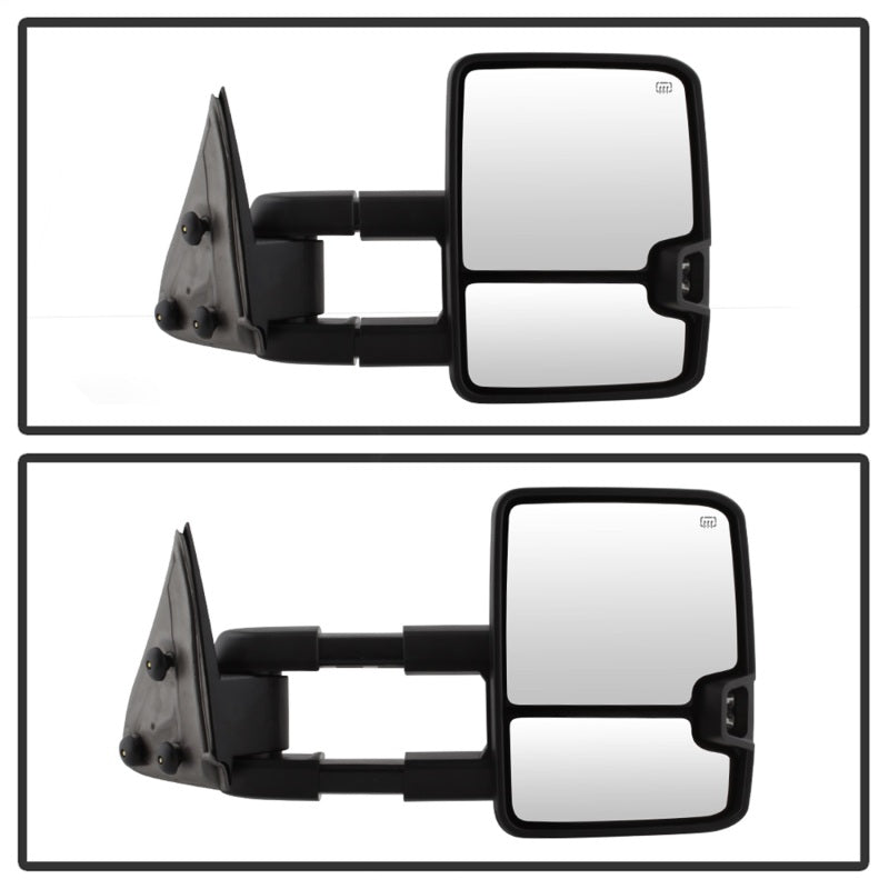 SPYDER xTune Chevy Silverado 99-02 G2 Heated Amber LED Signal Telescoping Mirrors MIR-CS99S-G2-PWH-AM-SET 9936678