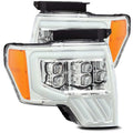AlphaRex 09-14 Ford F-150 NOVA LED Projector Headlights Plank Style Chrome w/Activ Light/Seq Signal 880191 *Discontinued