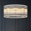 37" Modern Gold Round Chandelier
