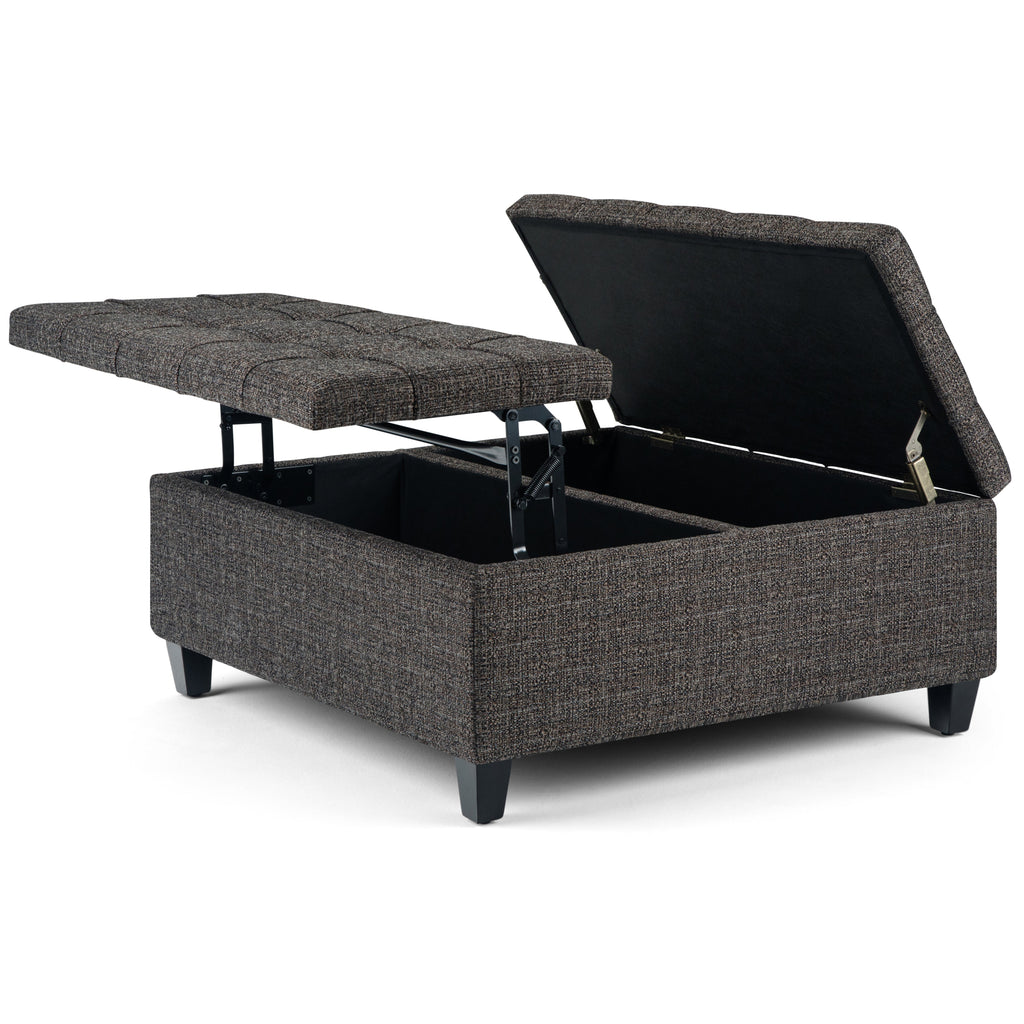 Harrison 36 Inch Wide Coffee Table Storage Ottoman
