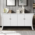 Refined Industrial 4-Door Credenza