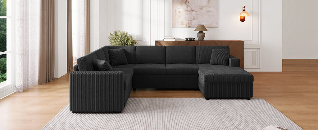 Oversized Sectional Sofa with Chaise Lounge