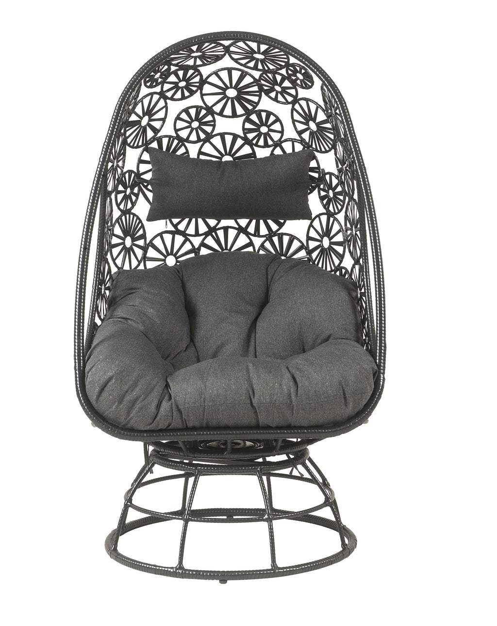 Hikre Clear Glass Patio Furniture Set