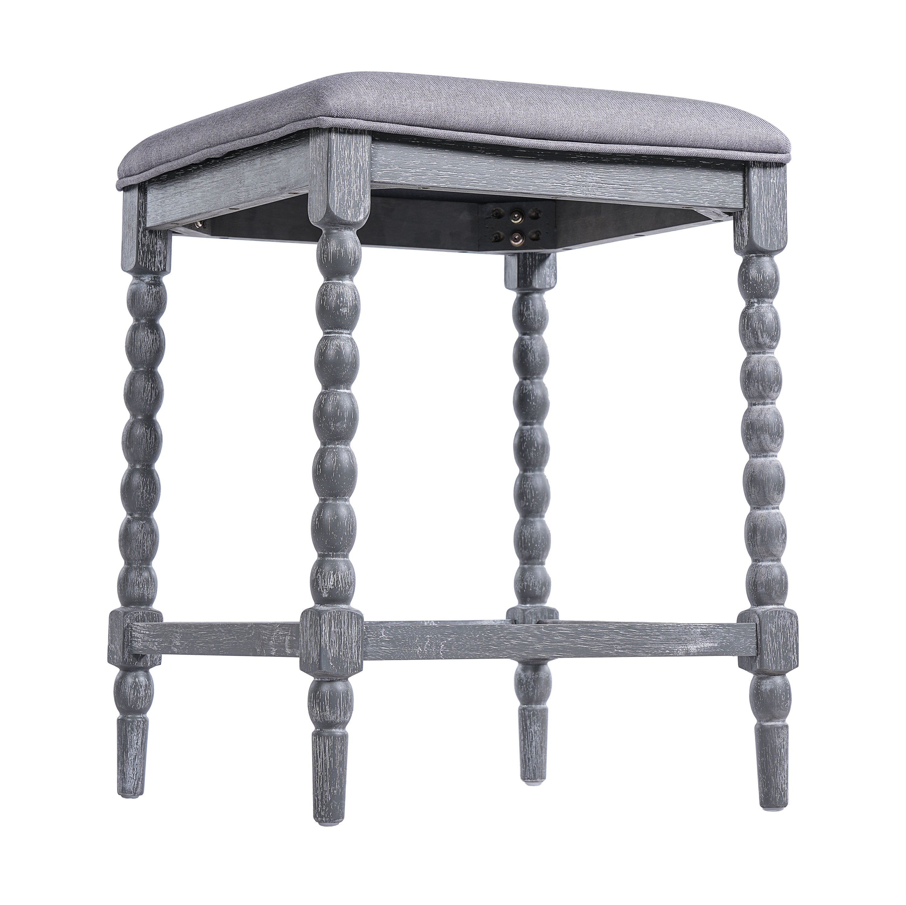 26" Counter Stools Set of 4 with Upholstered Seat