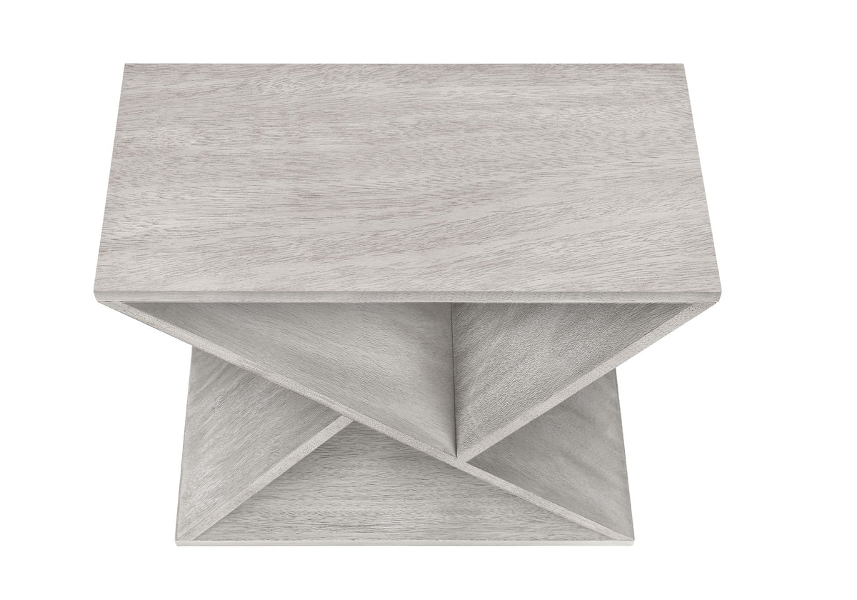 Accent Table - Modern Grey Wash Finish