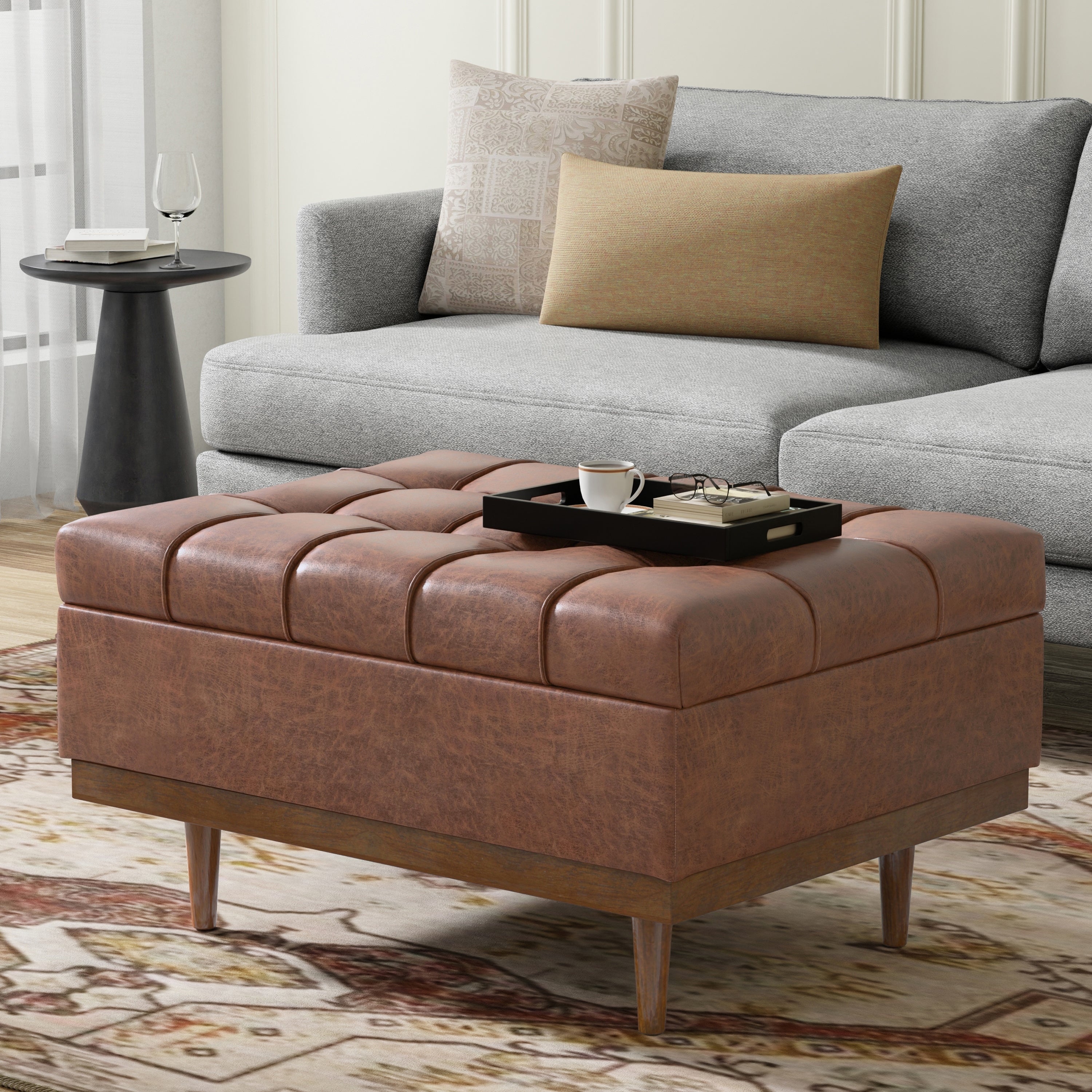 Mariah Coffee Table Storage Ottoman