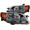Anzo 2001-2003 Mazda Protege Crystal Headlights Black