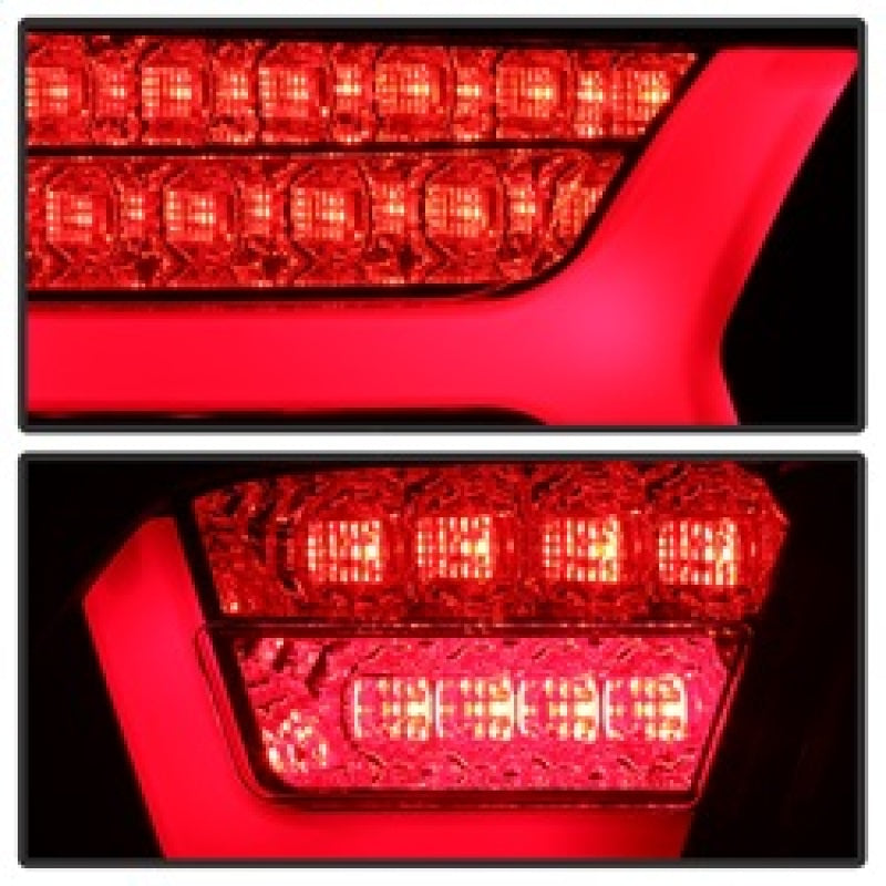 Spyder 09-12 Audi A6 LED Tail Lights - Black (ALT-YD-AA609-LED-BK) 5085160