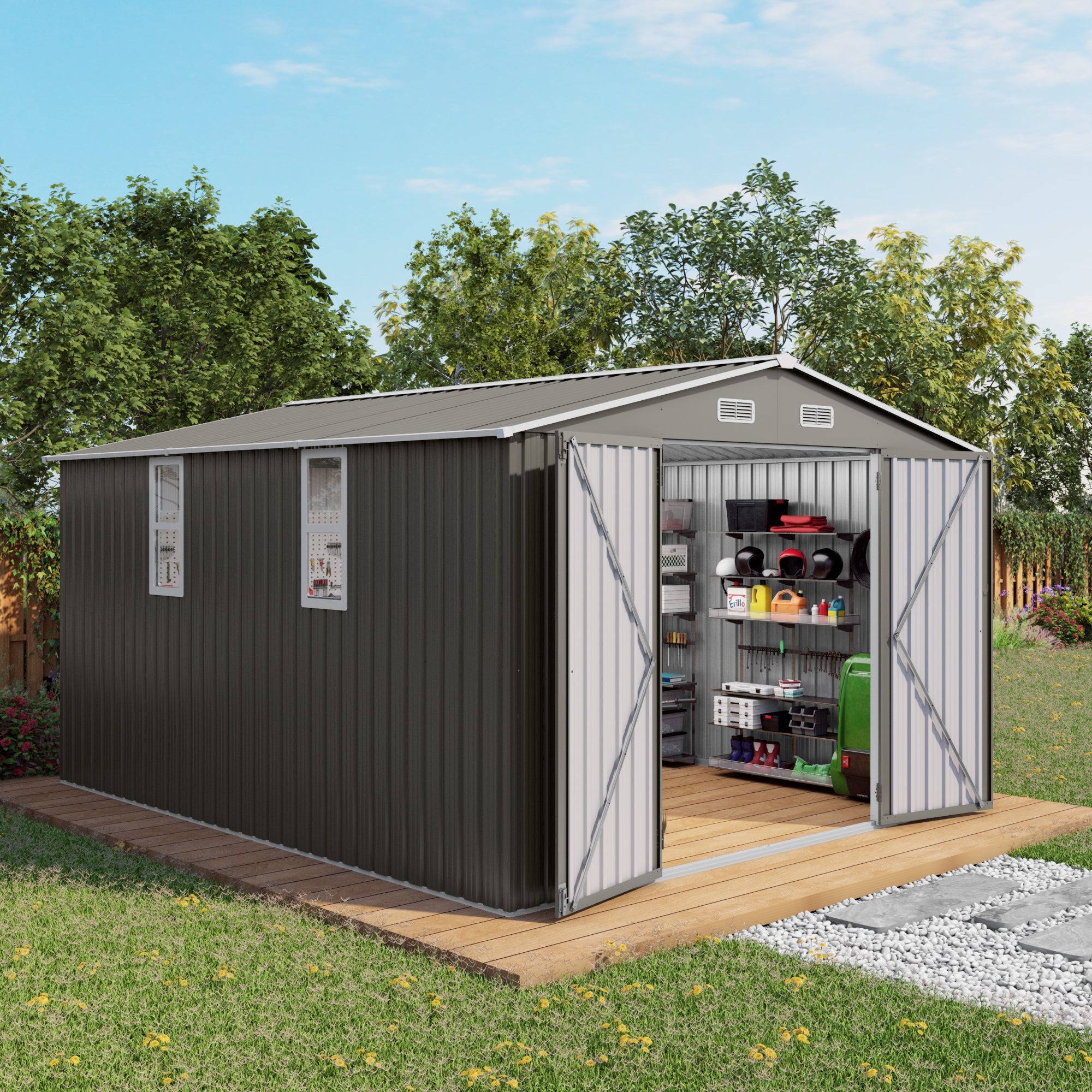 10x12FT Outdoor Storage Shed