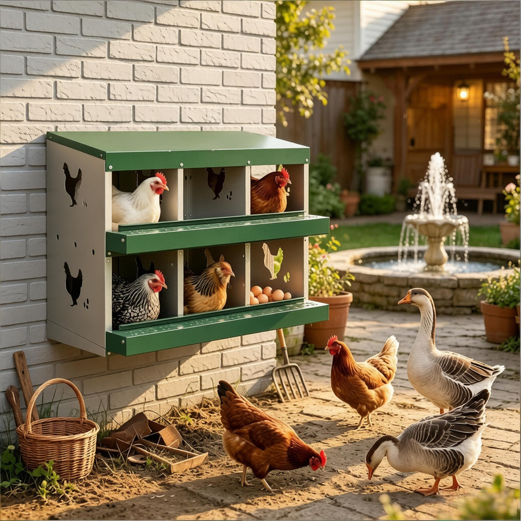 Outdoor Egg Laying Boxes, Metal Nesting Boxes
