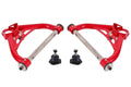 BMR Suspension BMR 70-81 Chevrolet Camaro A-Arms Upper Non-Adjustable Delrin Std Ball Joint - Red AAU321R