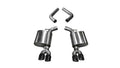 Corsa 15-19 Dodge Challenger 6.4L/17-19 Challenger 5.7L Black Sport Axle-Back Exhaust w/3.5in Tips 21020BLK