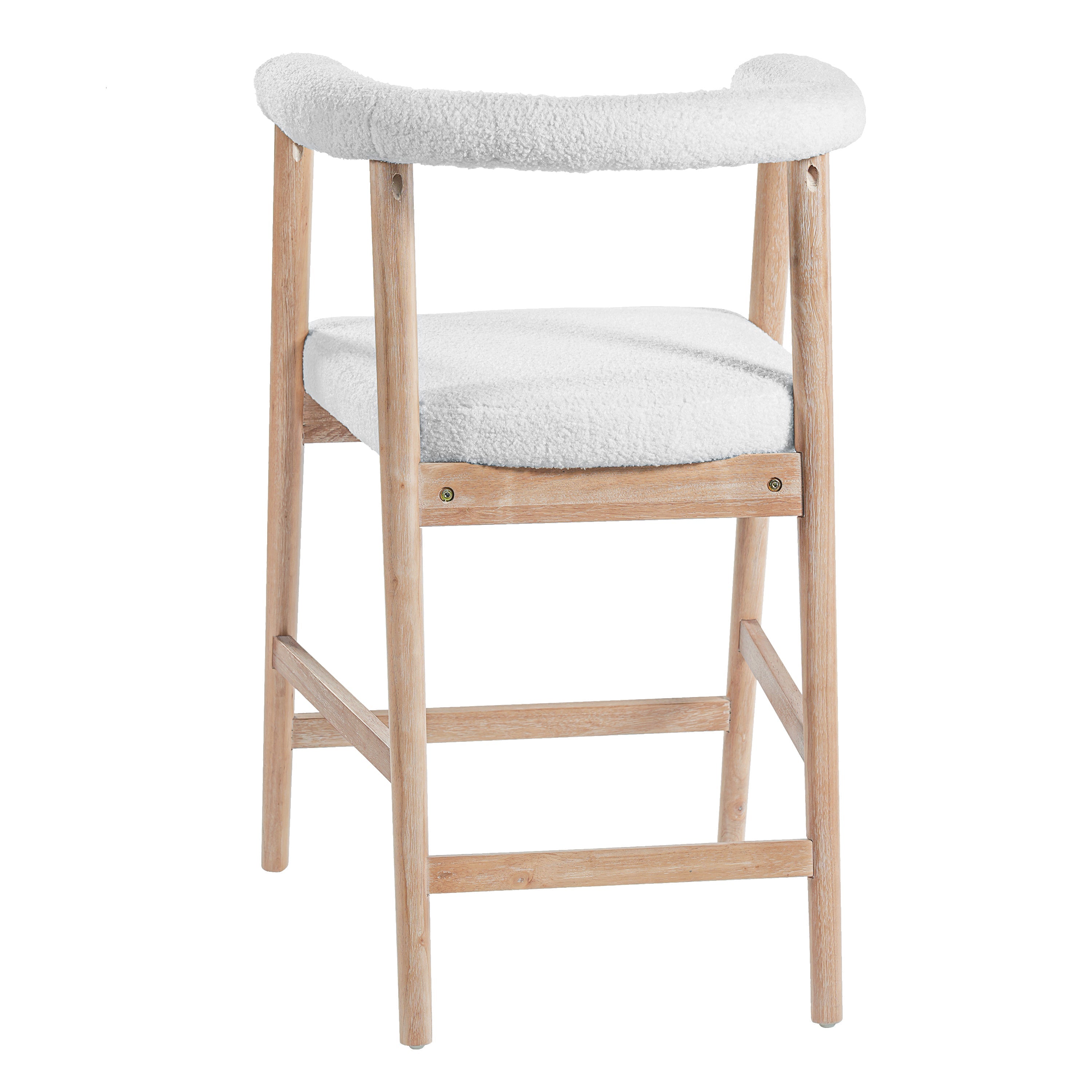 25'' Seat Height Bar Stools with Back - Set of 2