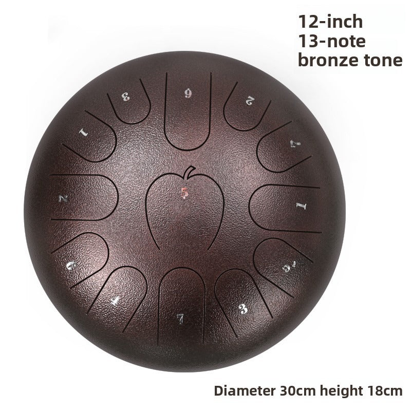 Steel Tongue Drum12 Inch13 Note A Pple Style