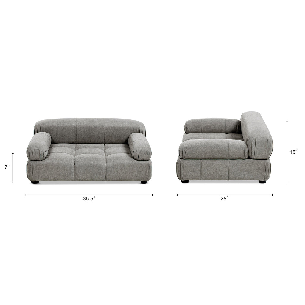 Marcel Upholstered Modern Pet Bed, Small to Medium Dog or Cat Uptown