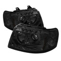 Spyder Ford Expedition 03-06 Projector Headlights LED Halo LED Smke (Not Included) PRO-YD-FE03-HL-SM 5033918