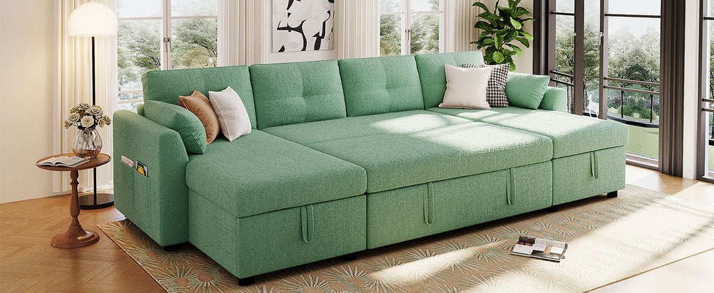 Premium Modern Sectional Sofa U-shaped Sleeper Sofa