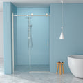 Brushed Sliding Bypass Shower Door 48" W x 76" H