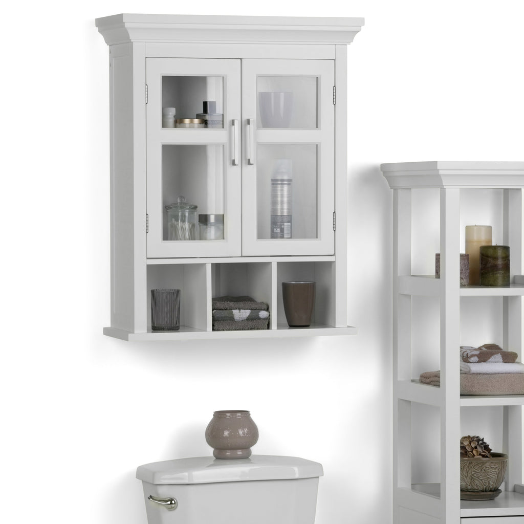 Avington 24 Inch Wide Solid Wood Two Door Wall Cabinet