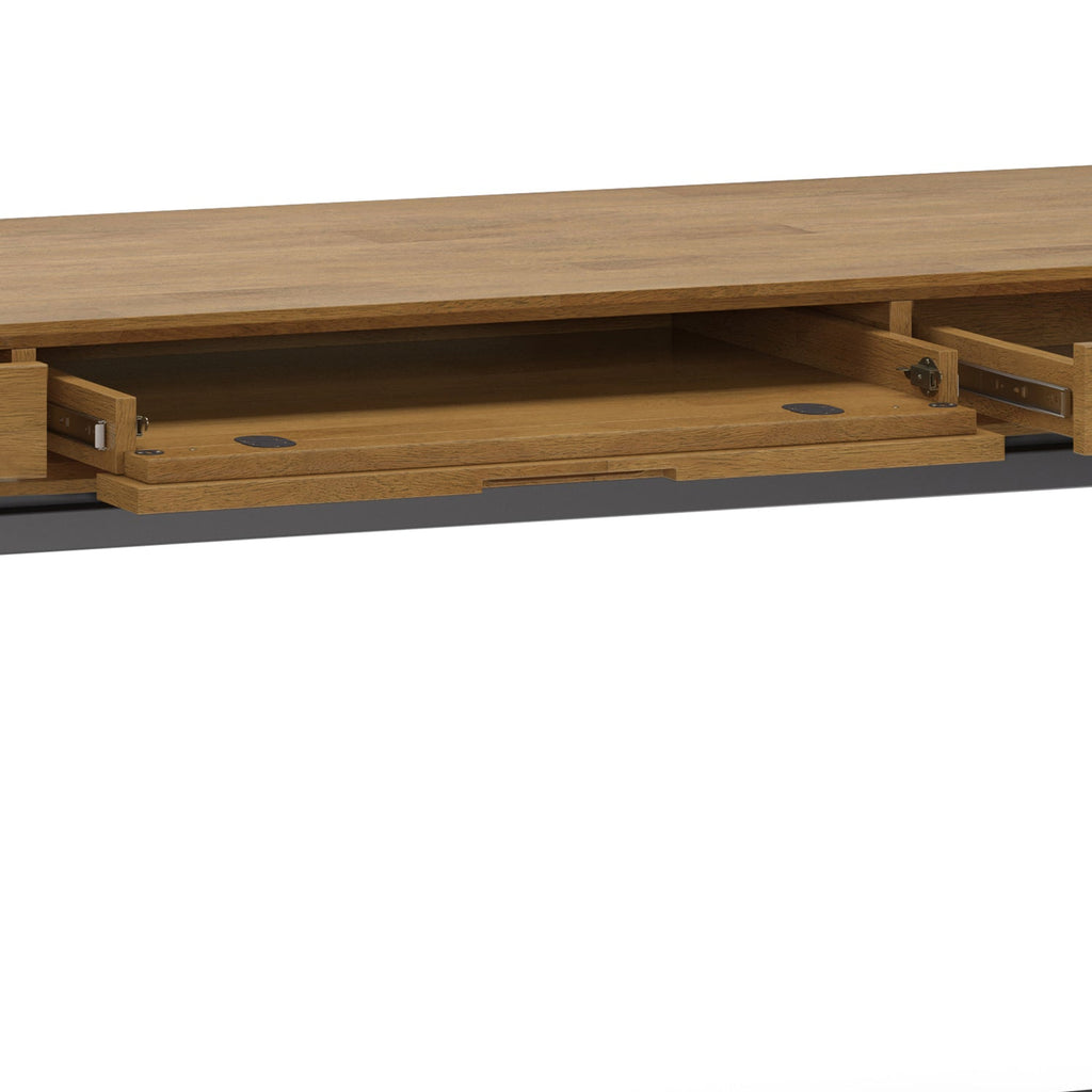 Banting - Mid Century Wide Desk - Medium Saddle