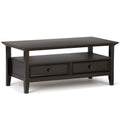 Amherst 44 Inch Wide Solid Wood Coffee Table in Hickory