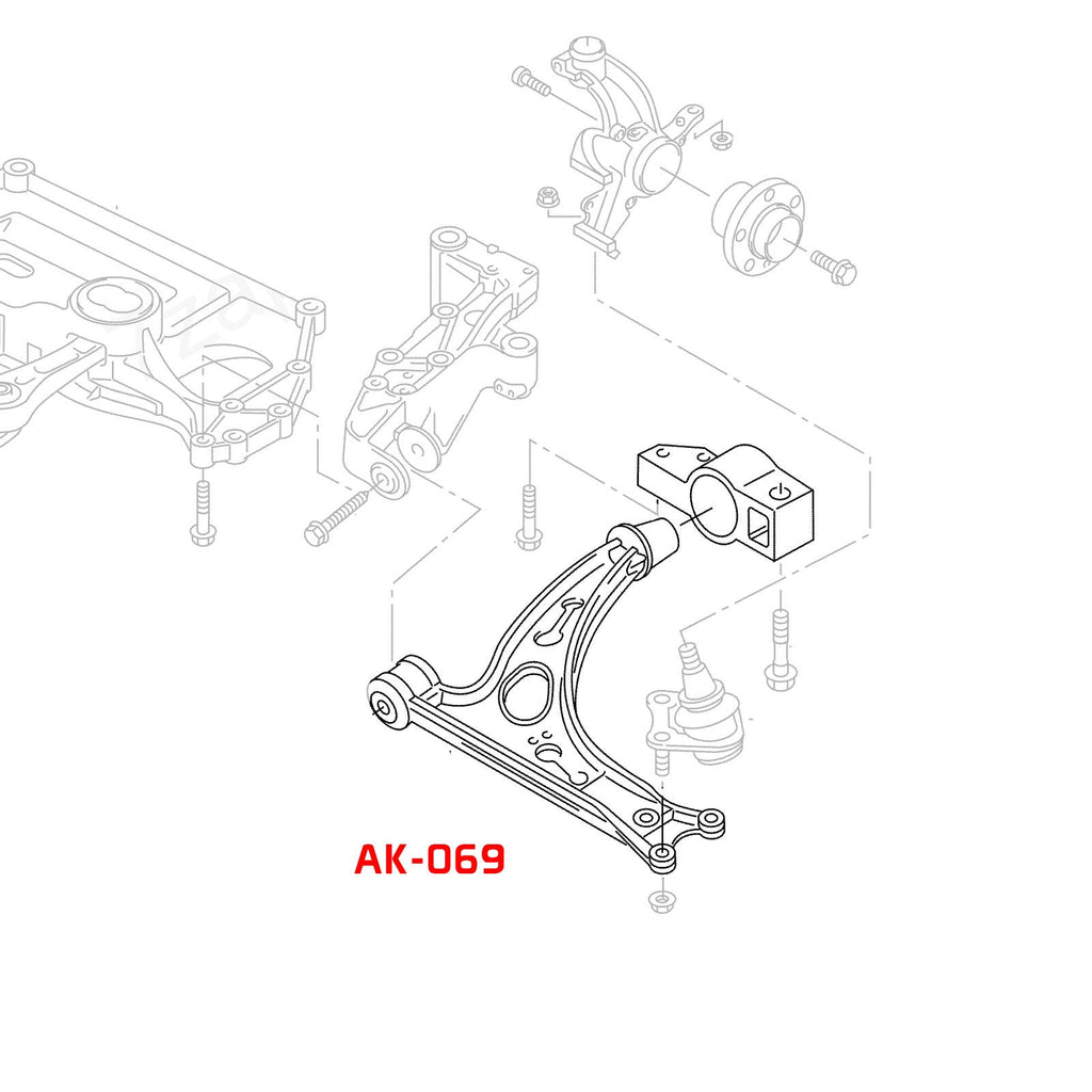 Godspeed Audi Q3/Q3 Quattro (8U) 2011-18 Front Lower Control Arms