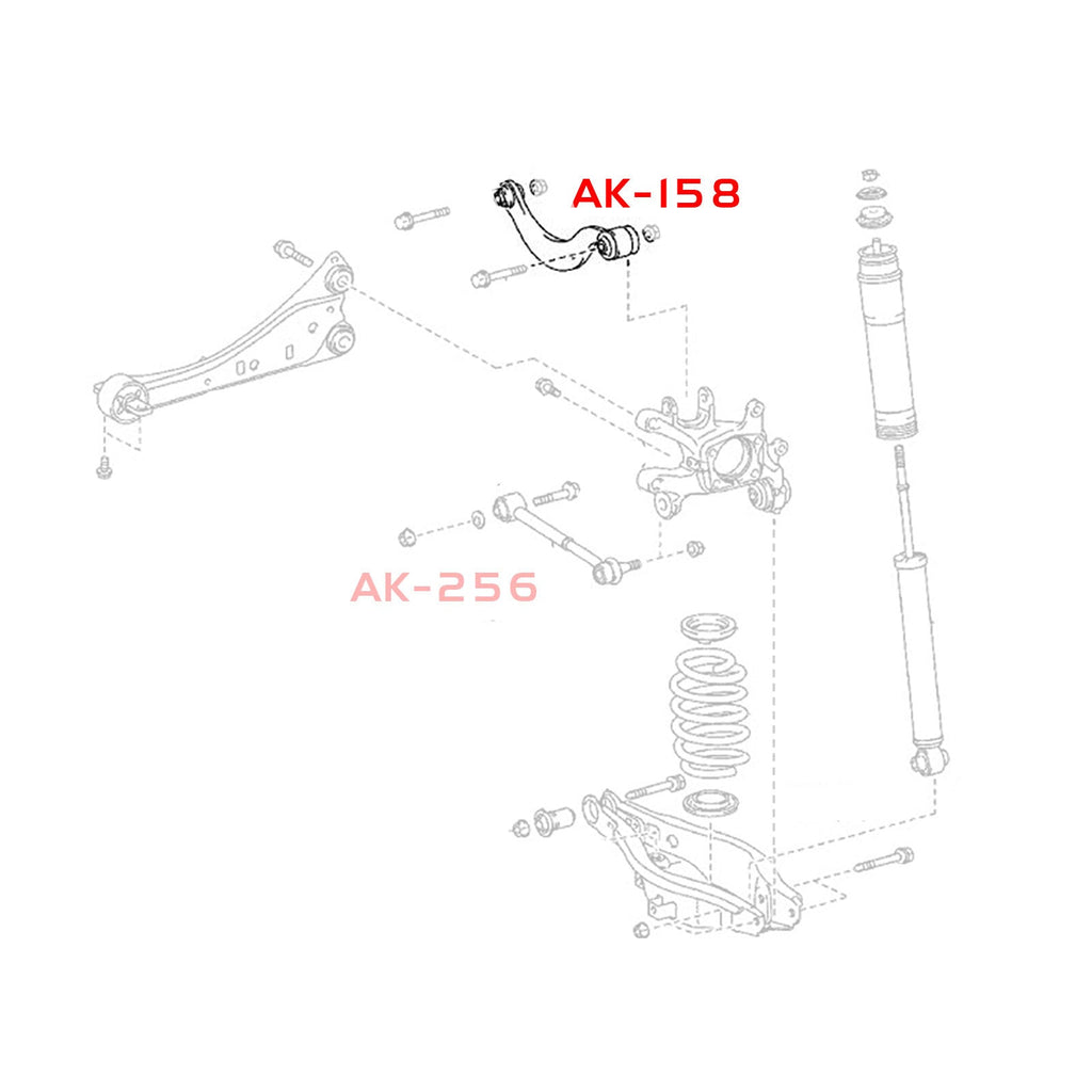 Godspeed Scion tC (AGT20) 2011-16 Adjustable Rear Upper Control Arms With Spherical Bearings