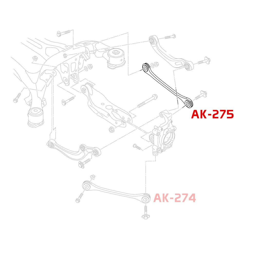 Godspeed Audi A5 Sportback/S5 Sportback /RS5 Sportback (F5) 2018-23 Adjustable Rear Arms With Spherical Bearings
