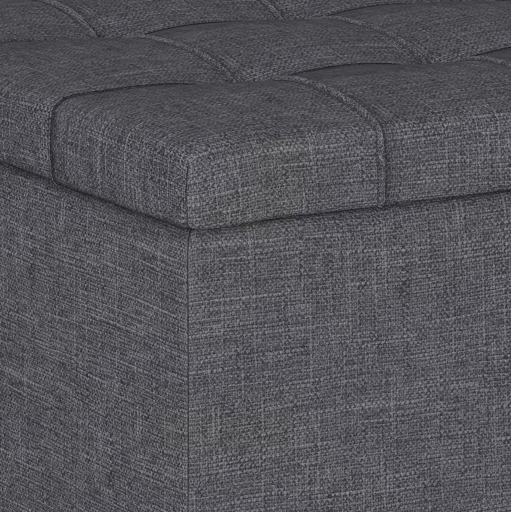 Harrison 34 Inch Wide Small Coffee Table Storage Ottoman