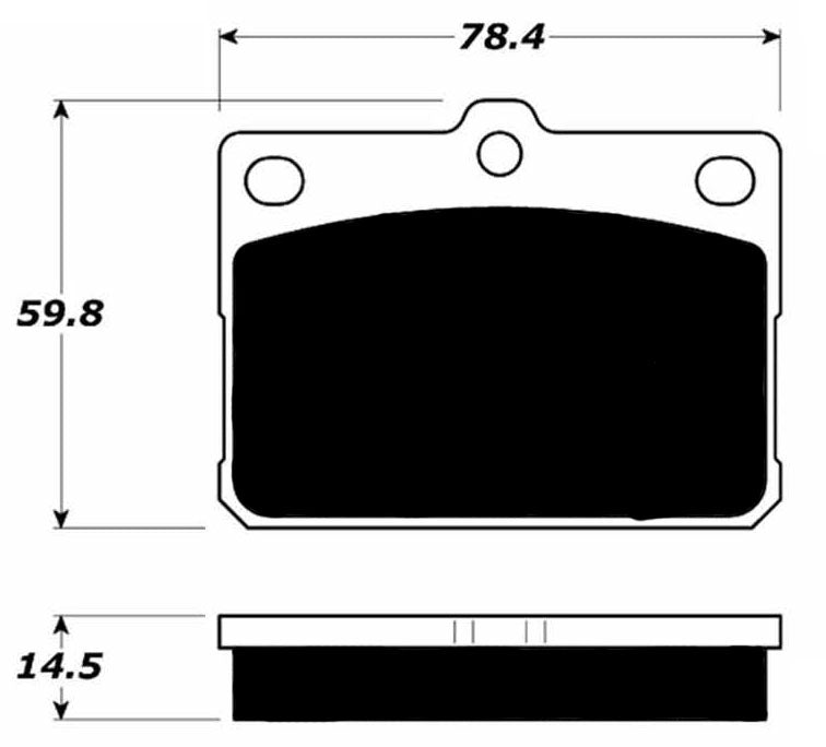 Porterfield Brake Pads for 1973 MAZDA RX 3