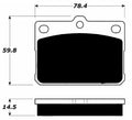 Porterfield Brake Pads for 1977 MAZDA RX 3