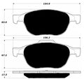 Porterfield Brake Pads for 2012 VOLVO C70 300mm Front Discs