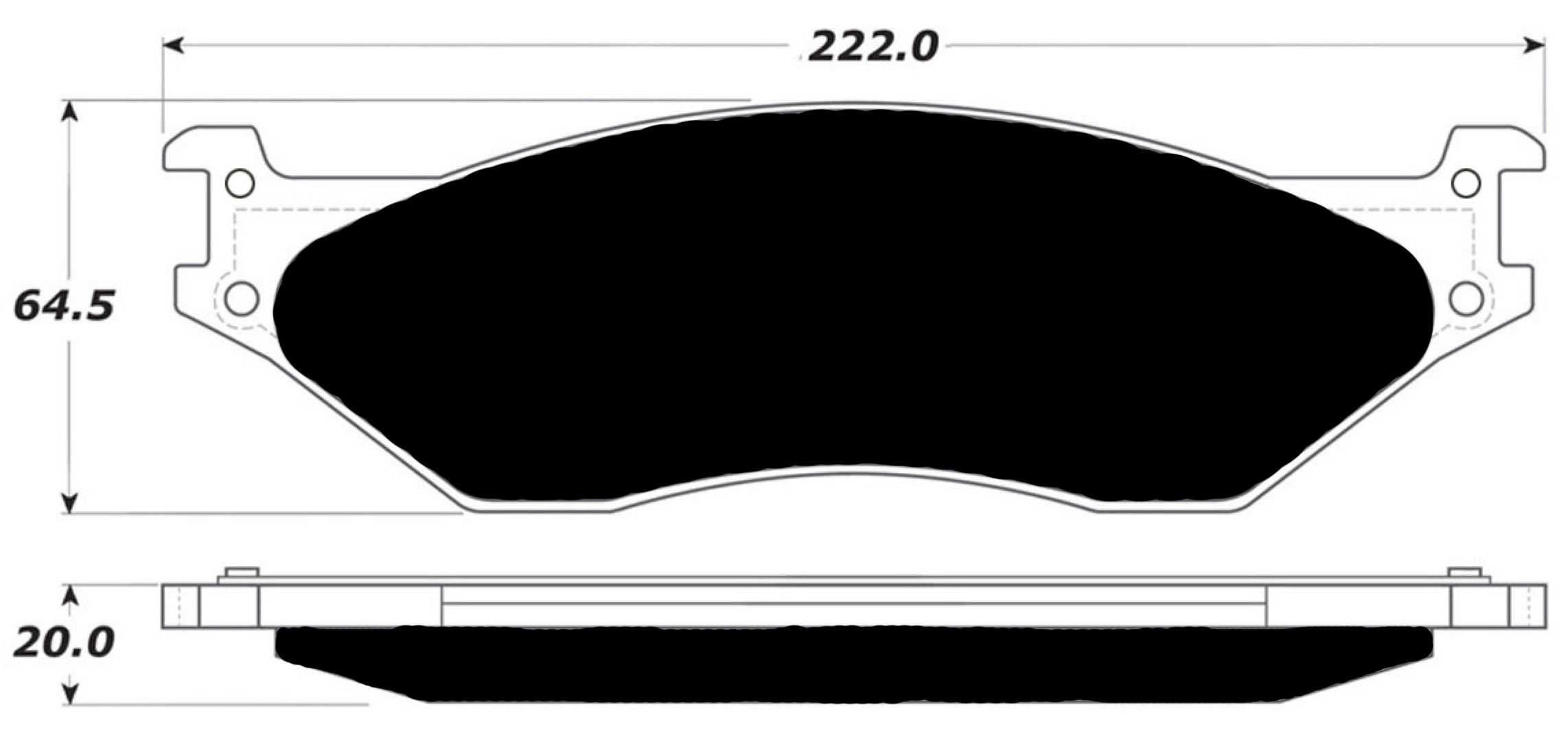 Porterfield Brake Pads for 2011 FORD F550 Super Duty