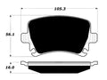 Porterfield Brake Pads for 2007 VOLKSWAGEN GTI