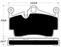 Porterfield Brake Pads for 2013 PORSCHE CAYMAN w/Iron Discs